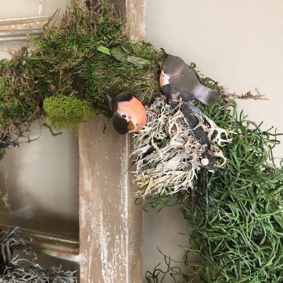 NEW Moss & Bird Handmade Cottagecore Wreath Spring 🐣 - Picture 3 of 7
